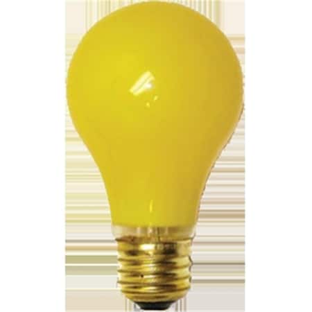 Satco 60W A19 Yellow Bug Light Bulb, 2PK 45923039386